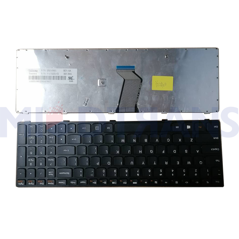 لوحة مفاتيح الكمبيوتر المحمول في الولايات المتحدة الجديدة لـ Lenovo G500 G510 G505 G710 G505A G700A G710A تخطيط أسود استبدال